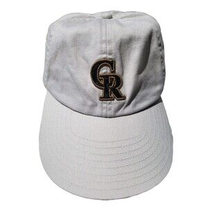 MLB Baseball Colorado Rockies Camoflauge Team Logo Cream Cap Hat Adjustable